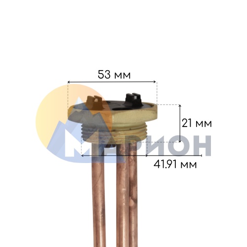 Нагревательный элемент RCT, G1-1/4, L210/170 петля, под анод M6, 2.5 кВт, 230 В